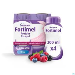 Fortimel Protein 2kcal Fruit Foret 4x200ml