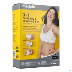 Medela Soutien-gorge Allaitement 3en1 S Noir