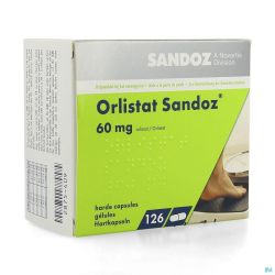 Orlistat Sandoz 126 Gélules 60 Mg