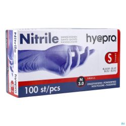 Pharmex Gants Nitril Bleu S/poudre S 100