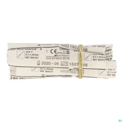 Bd Microlance 3 Aiguille. 22g 1 Iv 0,7x25mm Noir 10