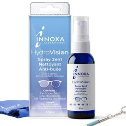 Innoxa Spray Nettoyant 2en1 Anti Buée 30ml
