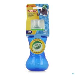 Nuby Gobelet A/goutte Easy Grip 6m+ 300ml