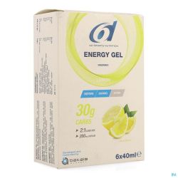 6d Sixd Energy Gel Lemon 6x40ml