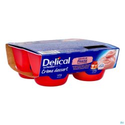 Delical Crème Dessert La Floridine Fraise 4x125g