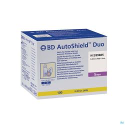 Bd Autoshield Aiguille Stylo Duo 5mm 100 329605