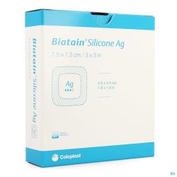 Biatain Silicone Ag 7,5x7.5cm 3