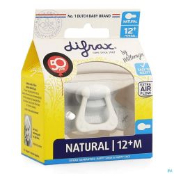 Difrax Sucette Natural 12+ Mois I Love 1 Pièce