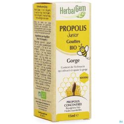 Herbalgem Propolis Junior Bio Flacon Gouttes 15ml