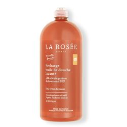 La Rosée Huile de Douche Lavante Bio Recharge 800ml Nf