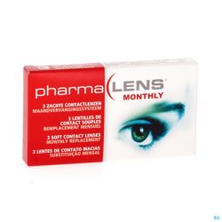 Pharmalens Lentilles Lentilles Mensuelles -1,75 3 Pièces