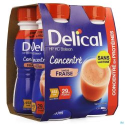 Delical Concentré Fraise 4x200ml