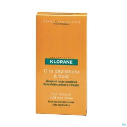 Klorane Cire Froide Visage-zones Sensibles 6 Strips