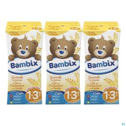 Bambix Lait Croissance Cereales 3x200ml