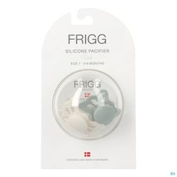 Frigg Fopspenen Butterfly T1 Silicon Cream/sage 2