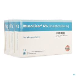 Mucoclear 6 % Nacl 3x20 Ampoules 4 Ml