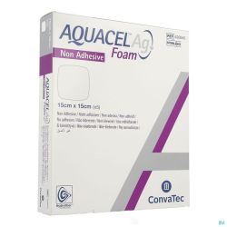 Aquacel Ag Foam Non Adhesif 15x15cm 5