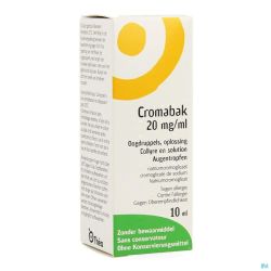 Cromabak Solution Ophtalmique 2 % 10 Ml