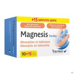 Magnesis Trenker 90 Gélules + 15 Gratuites