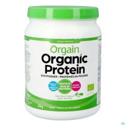 Orgain Organic Protein N/aromatise Poudre 454g