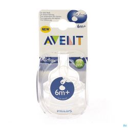 Avent Tétine Silicone Préparation Plus Epaisse 2 Pièces