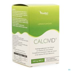 Calcivid 1000mg/800ie Lemon Chew 28