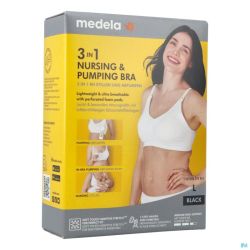 Medela Soutien-gorge Allaitement 3en1 l Noir