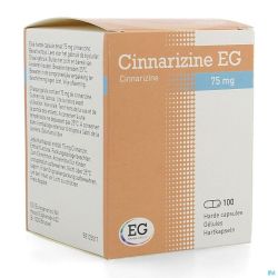 Cinnarizine E.g. 100 Gélules 75 Mg