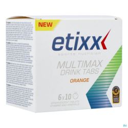 Etixx Multimax Drink Orange Tube Comprimés 6x10