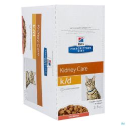 Hills Prescription Diet KD Chat Santé Rénale Pâtée Saumon 85gr