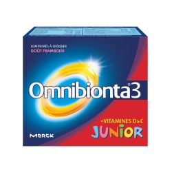 Omnibionta 3 Junior Framboise 30 Comprimés à Mâcher