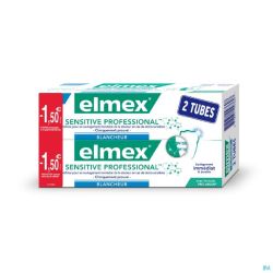 Dentifrice Elmex® Sensitive Professional Blancheur Tube 2x75ml -1.50€