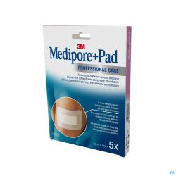 Medipore + Pad 10cmx10cm 3566ep 5 Pièce