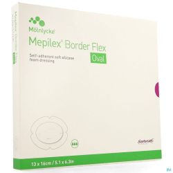 Mepilex Border Flex Oval Pans 13x16cm 5 583300