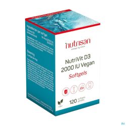 Nutrivit D3 2000 Iu Vegan Gélules 120 Nutrisan