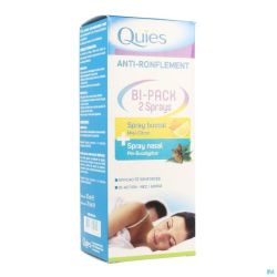 Quies Anti-Ronflement Spray Nasal + Buccal Bipack 15