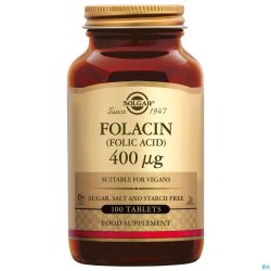 Solgar Folacin (acide Folique) Comprimés 100x400mcg
