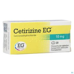 Cetirizine E.g. 20 Comprimés 10 Mg