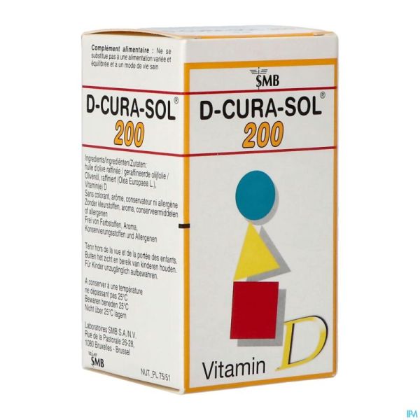 D-cura Solution 200ui Flacon 10ml 