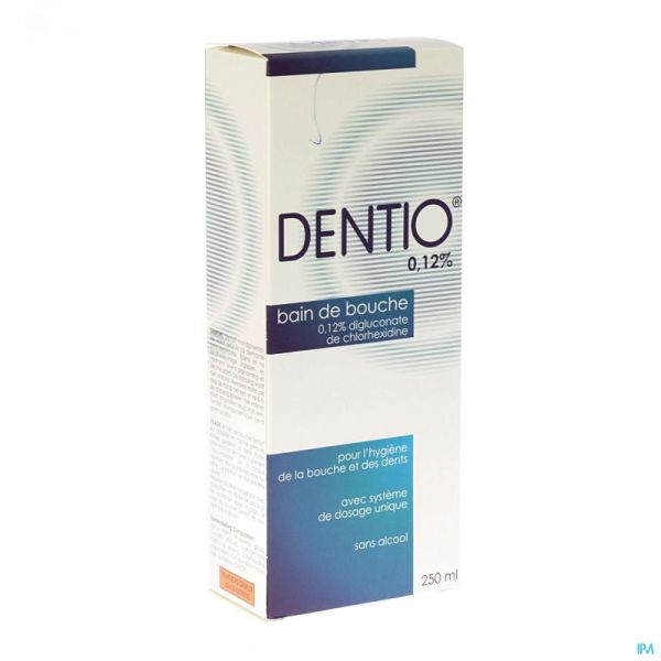 Dentio Bleu Eau Buccale 0,12 % 250 Ml