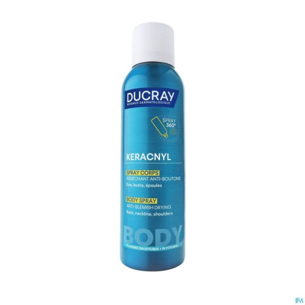 Ducray Keracnyl Spray Corps A/boutons 150ml