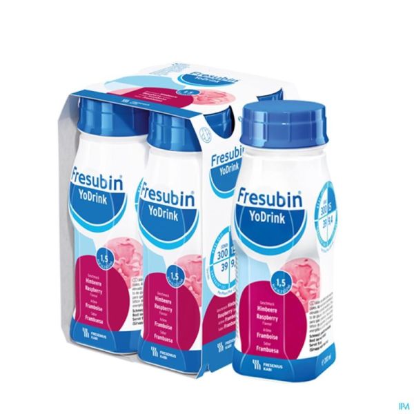 Fresubin Yodrink Framboise Easy Bottle 4x200ml