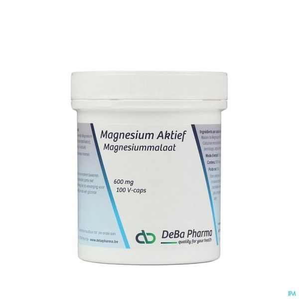 Magnesium Actif Deba 100 Gélules 600 Mg