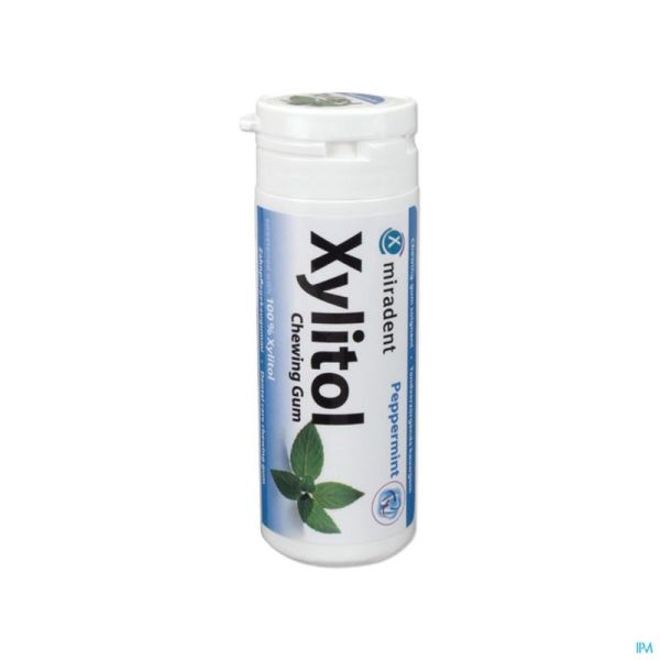 Miradent Xylitol Chewing-gum Menthe Poivrée