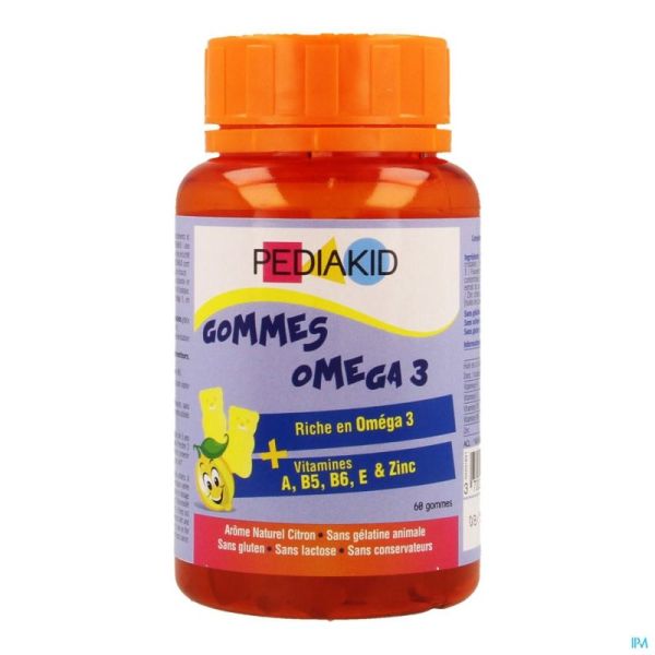 Pediakid Omega 3 Gommes 60 Pièces