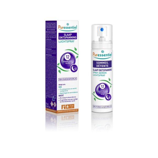 Puressentiel Sommeil Détente Spray 12 Huiles essentielles 75 Ml