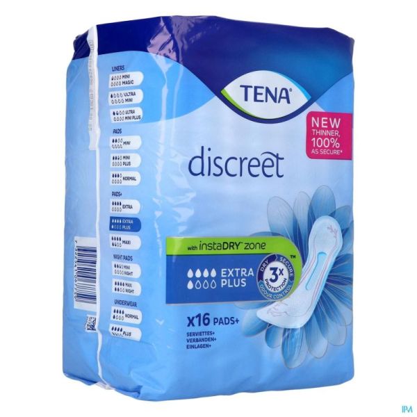 Tena discreet extra plus    16