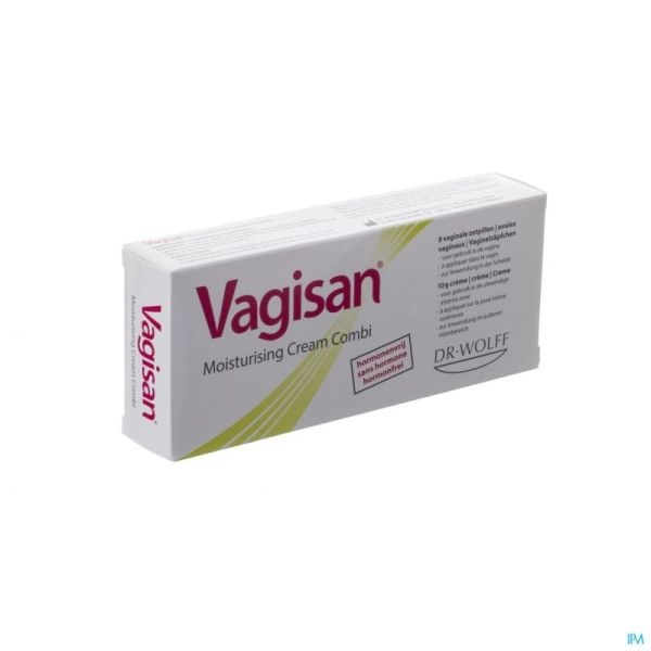 Vagisan Combi Crème 10 G+ 8 Ovules