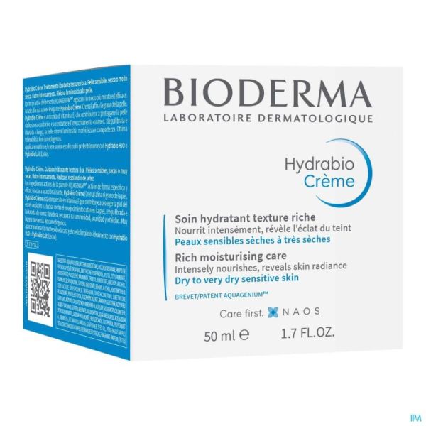 Bioderma Hydrabio Soin Crème Hydratant Riche 50ml