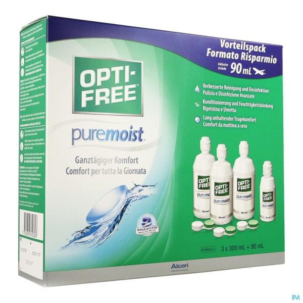Opti-free Puremoist 3x300 Ml + 90 Ml